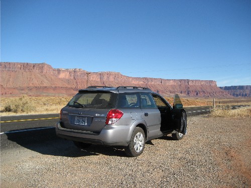Subaru in Canyon Country