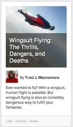 Wingsuit flying Learnist image